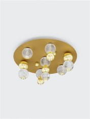 Nova Luce NOVA LUCE stropní svítidlo BRILLE zlatý hliník a sklo LED 32W 230V 3200K IP20 stmívatelné 9695600