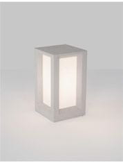 Nova Luce NOVA LUCE venkovní sloupkové svítidlo CASTRO bílý pískovec a akryl E27 1x12W bez žárovky 100-240V IP65 9739352