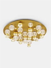 Nova Luce NOVA LUCE stropní svítidlo BRILLE zlatý hliník a sklo LED 86W 230V 3200K IP20 stmívatelné 9695700