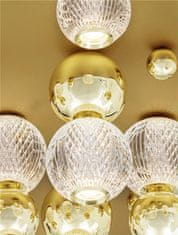 Nova Luce NOVA LUCE stropní svítidlo BRILLE zlatý hliník a sklo LED 86W 230V 3200K IP20 stmívatelné 9695700