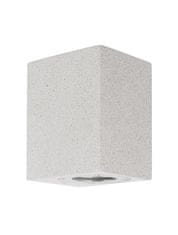 Nova Luce NOVA LUCE venkovní nástěnné svítidlo FUENTO bílý pískovec skleněný difuzor GU10 1x7W IP65 100-240V bez žárovky světlo dolů 9790541