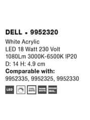 Nova Luce NOVA LUCE LIGHT SOURCE světlo pro ventilátory DELL LED 18W 230V 3000-6500K stmívatelné 9952320