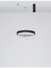 Nova Luce NOVA LUCE závěsné svítidlo PRESTON černý hliník a akryl LED 25W 230V 3000K IP20 stmívatelné 9865140