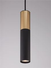 Nova Luce NOVA LUCE závěsné svítidlo POGNO černá a zlatý hliník GU10 1x10W IP20 220-240V bez žárovky 9911523