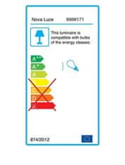 Nova Luce NOVA LUCE závěsné svítidlo OBITAR opálové sklo mosazný zlatý kov G9 2x5W 230V IP20 bez žárovky 9988171