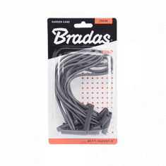 Bradas Elastické stahovací úchyty 20cm, sada 10ks BUNGEE CORD T BAR BR-BCT1-0420GY-B