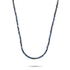 Rebel & Rose Pánský korálkový náhrdelník Midnight Blue RR-NL037-S-55