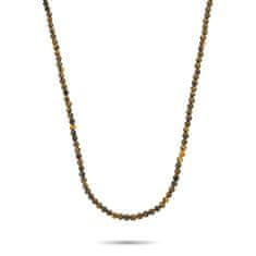 Rebel & Rose Pánský korálkový náhrdelník Tiger Lily RR-NL039-S-55