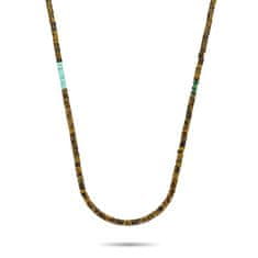 Rebel & Rose Korálkový náhrdelník pro muže Slices Tiger Lily RR-NL041-S-55