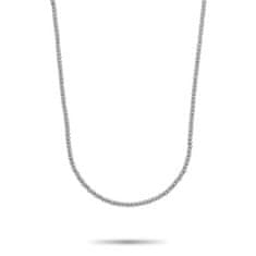 Rebel & Rose Dámský korálkový náhrdelník Silver Shine RR-NL045-S-40