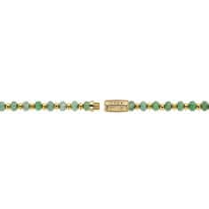 Rebel & Rose Korálkový náhrdelník Mix Green Adventure Gold RR-NL048-G-40