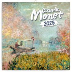 Presco Publishing NOTIQUE Poznámkový kalendář Claude Monet 2025, 30 x 30 cm