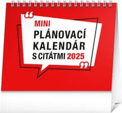 Grooters NOTIQUE Stolový kalendár Plánovací s citátmi 2025, 16,5 x 13 cm