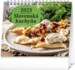 Grooters NOTIQUE Stolový kalendár Slovenská kuchyňa 2025, 16,5 x 13 cm