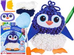 shumee Kreativní sada vyšívací sady, maskot, vycpané zvířátko na šití, polštářek na zdobení DIY PENGUIN