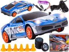 shumee Drift Car, Auto RC Drift 1:24 2,4 GHz 4WD BLUE FERRARI