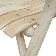 OUTSUNNY Adirondack Zahradní Židle Zahradní Židle Dřevěná Židle S Vysokým Opěradlem S Područkou Přírodní Jedlové Dřevo 83 X 68 X 101 Cm 