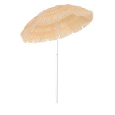 OUTSUNNY Slunečník Havajský Deštník Plážový Deštník Párty Deštník Zahradní Deštník V Různých Barvách 4 Modely (Havajský Deštník/Ø160Cm/Béžová) 
