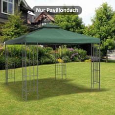 OUTSUNNY Pavilion Náhradní Střecha Polyester 3X3M Uhlově Šedá Vodoodpudivá Pro Kovové A Zahradní Altán 