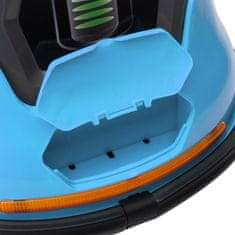 HOMCOM Bumper Car Dětské Elektrické Vozidlo S Hudbou Led Světlo Otočné O 360° Bezpečnostní Pás Elektrického Auta 3 Km/H 1,5-5 Let Modrý 