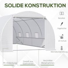 OUTSUNNY Velký Skleník Skleník, 600X300X200Cm, Pro Rostliny A Zeleninu, Odolný Vůči Povětrnostním Vlivům 