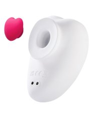 Rimba Sauce Sweeeheart Clitoral Vibrator White & Pink