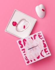 Rimba Sauce Sweeeheart Clitoral Vibrator White & Pink