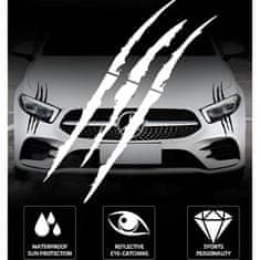 JOIRIDE® Reflexní samolepky na auto (4ks) | SHINECLAW Černá