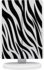 iQtech iMirror 3D Fascinate Zebra, kosmetické Make-Up zrcátko, třípanelové s LED Line osvětlením