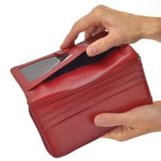 COSSET červená dámská peněženka 4401 Komodo CV