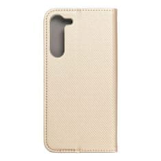 FORCELL Pouzdro / obal na Samsung Galaxy S23 PLUS zlaté - knížkové Smart Case