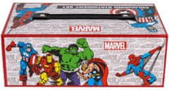 CurePink Kreativní kufřík Marvel|Avengers: Superhrdinové (10 x 27 x 14 cm)