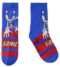 CurePink Dětské ponožky Sonic: set 3 párů (EU 31-34)