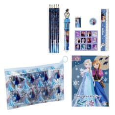 CurePink Set školních potřeb Disney|Frozen|Ledové království: Vlastnit svůj osud (22 x 14 x 1 cm)