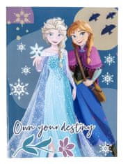 CurePink Set školních potřeb Disney|Frozen|Ledové království: Vlastnit svůj osud (22 x 14 x 1 cm)