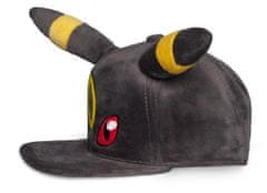 CurePink Snapback čepice - kšiltovka s ušima Pokémon: Umbreon (nastavitelná)