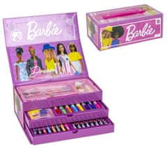 CurePink Kreativní kufřík Barbie: Vysněný tým (26 x 13 x 10 cm)