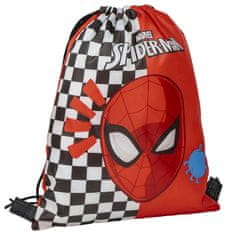 CurePink Pytlík gym bag Marvel|Spiderman: Hlava (30 x 39 cm)