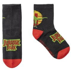 CurePink Dětské ponožky Jurassic Park|Jurský park: set 3 párů (EU 31-34)