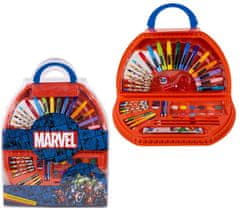 CurePink Kreativní set 50 předmětů Marvel|Avengers: Superhrdinové (41 x 58 x 3 cm)