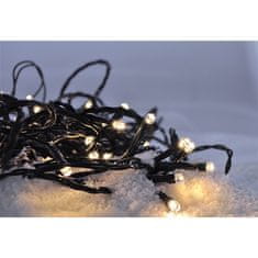 Solight  LED venkovní vánoční řetěz, 500 LED, 50m, přívod 5m, 8 funkcí, časovač, IP44, teplá bílá