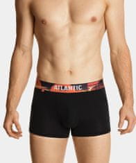 ATLANTIC Pánské sportovní boxerky 3Pack - šedé/černé Velikost: XL
