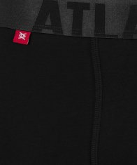 ATLANTIC Pánské boxerky z Pima bavlny - černé Velikost: M