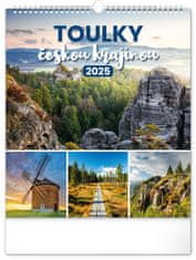 Presco Publishing NOTIQUE Nástěnný kalendář Toulky českou krajinou 2025, 30 x 34 cm