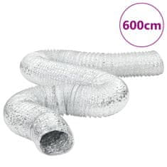 shumee Ventilační potrubí hliník 6 m Ø 10 cm