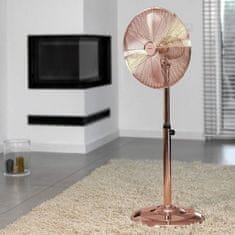 KLAUSBERG Stojanový ventilátor 40Cm 50W kovový Klausberg Kb-7719 Rosegold