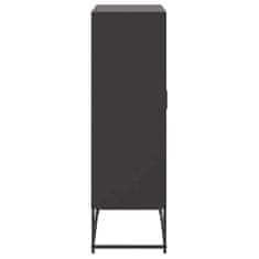 Vidaxl Skříň highboard černá 68,5 x 38,5 x 123,5 cm ocel