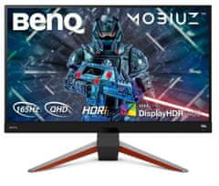 BENQ Mobiuz LCD EX2710Q 27" IPS/2560x1440/1ms/400nitů/DP/HDMIx2/Jack/VESA/repro/HDR/99% sRGB/144Hz