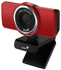 Genius webová kamera ECam 8000/ červená/ Full HD 1080P/ USB2.0/ mikrofon