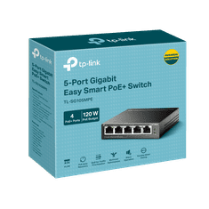 TP-Link Switch TL-SG105MPE Easy Smart, 5x GLAN, 4x PoE+, 120W